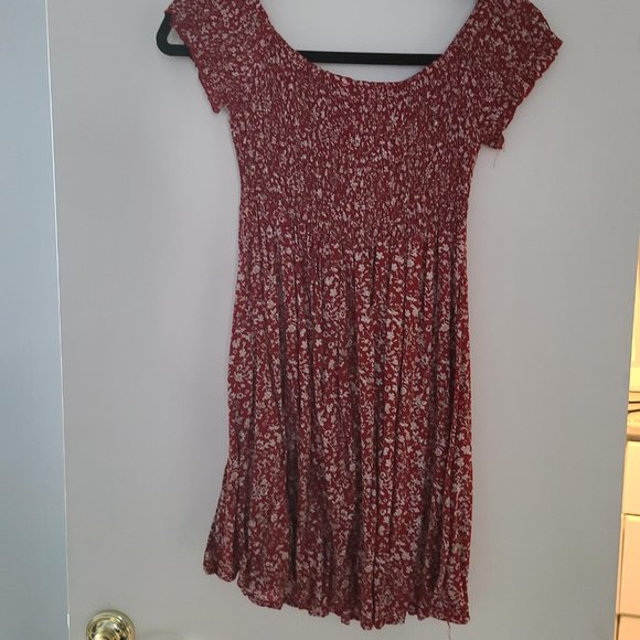 ROMWE Ditsy Off the Shoulder Dress - Picture 3 of 3